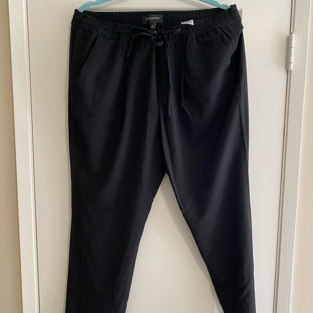 Elastic waist Banana Republic work trousers